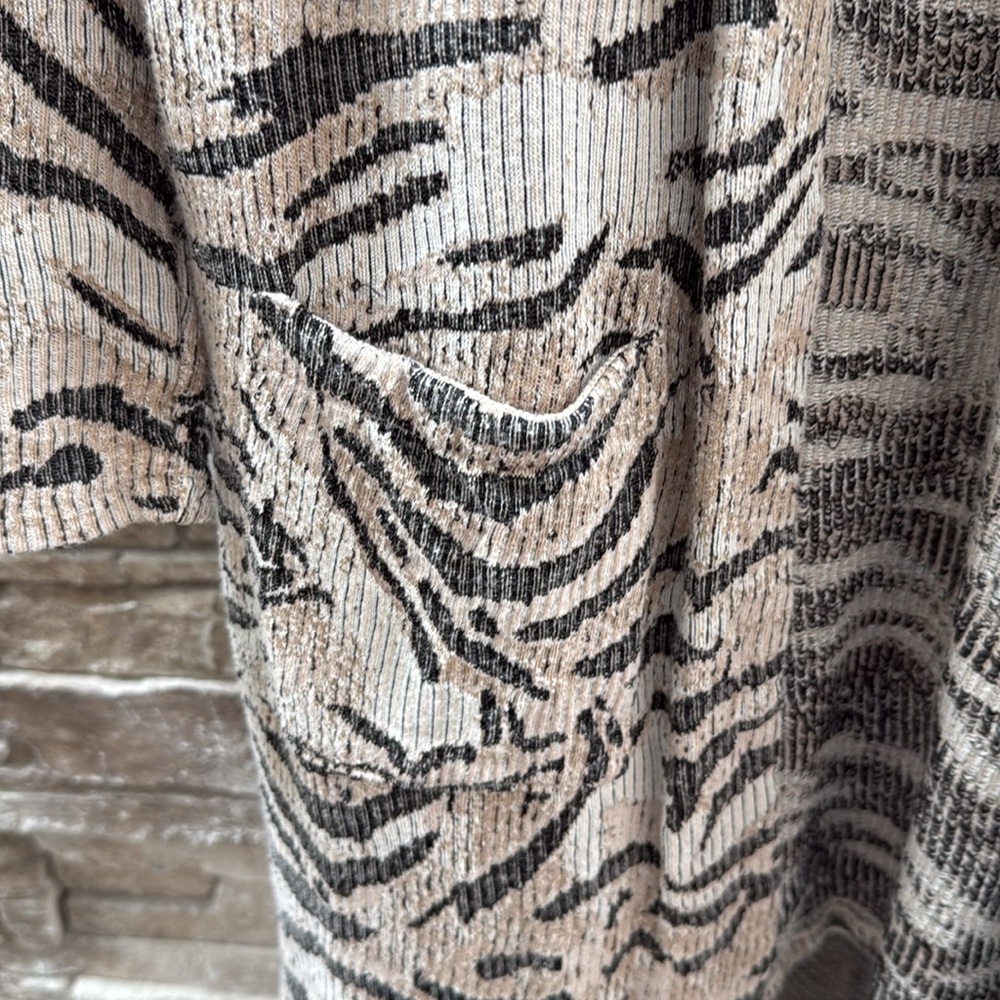 Chicos cardigan animal print long M - Picture 2 of 7